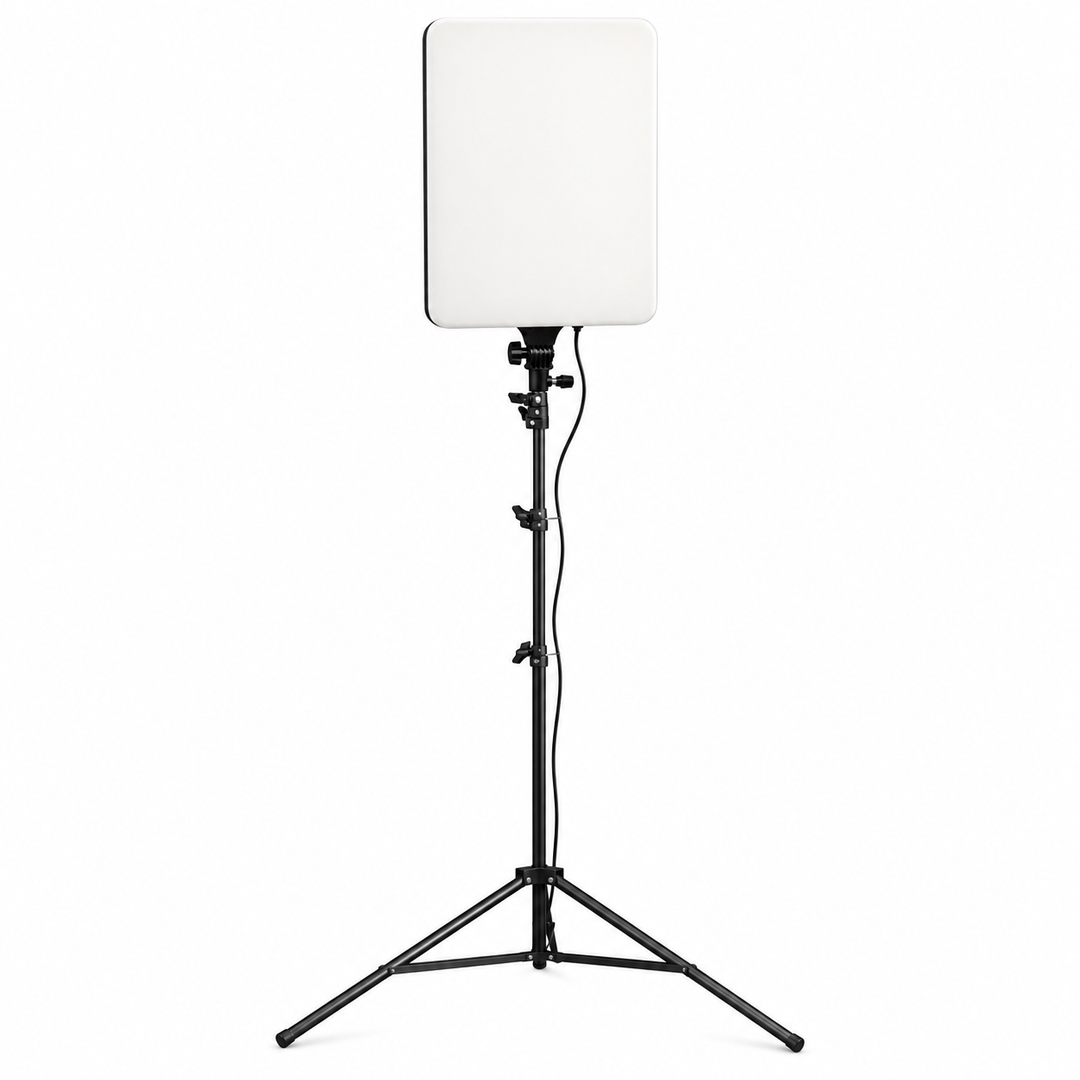 GDX P300TS 100C II BiColor 100W LED Panel & Paslanmaz Çelik Kalın Işık Ayağı İkili Stüdyo Seti (2 Işık + 2 Ayak)
