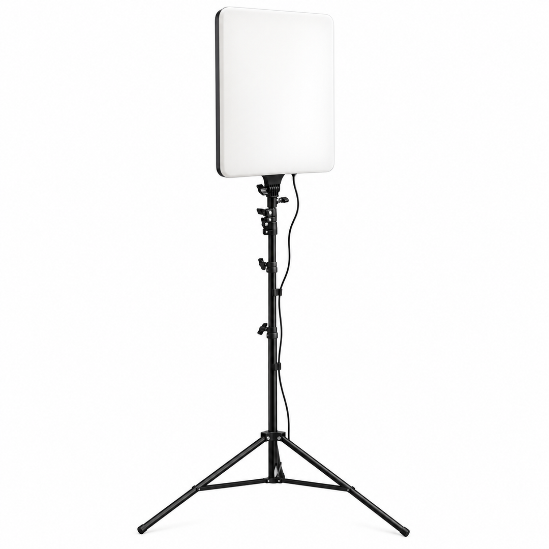 GDX P300TS 100C II BiColor 100W LED Panel & Kalın Işık Ayağı Tekli Stüdyo Seti