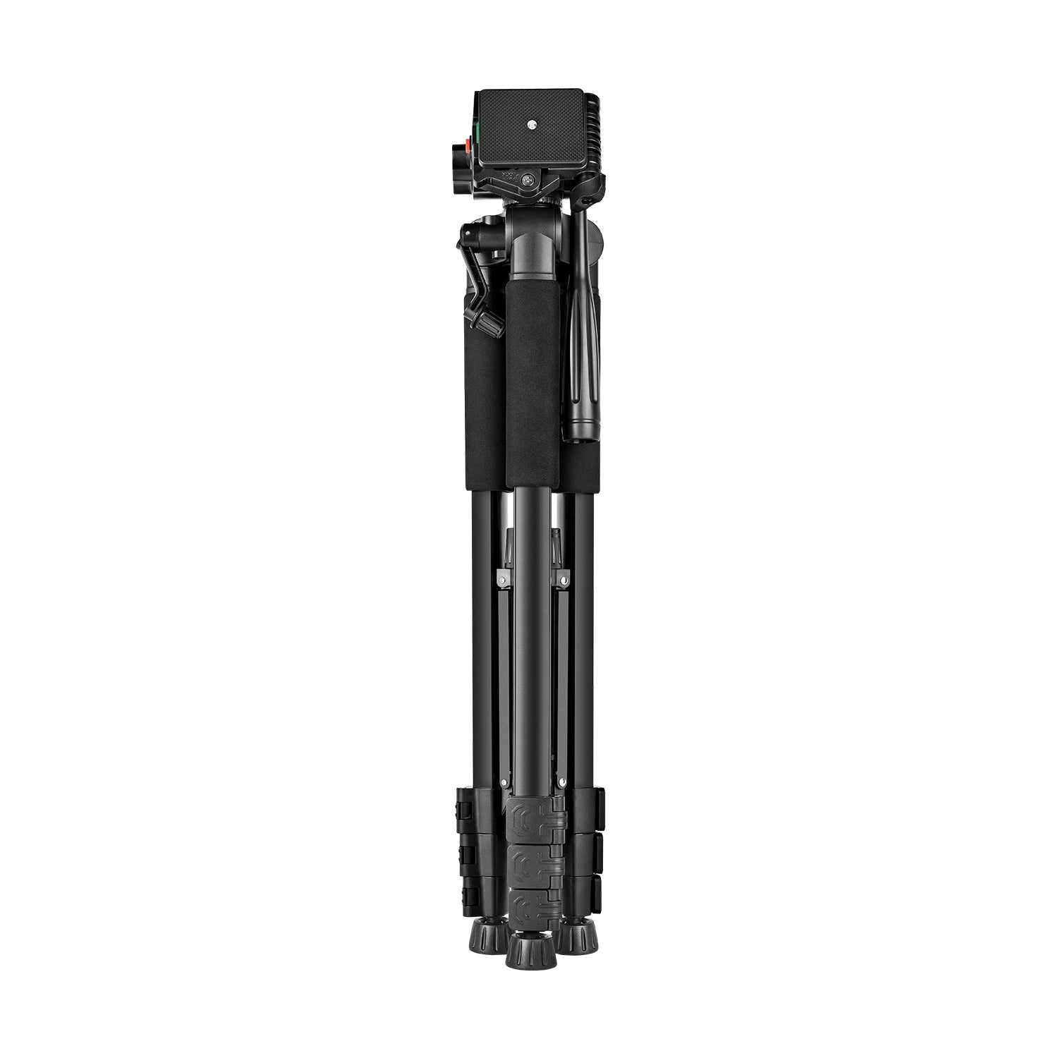GDX 200 Profesyonel Tripod 3 Kademeli Asansörlü Su Terazili 3 Yönlü Pan Tilt Kafa Kamera ve Video Standı
