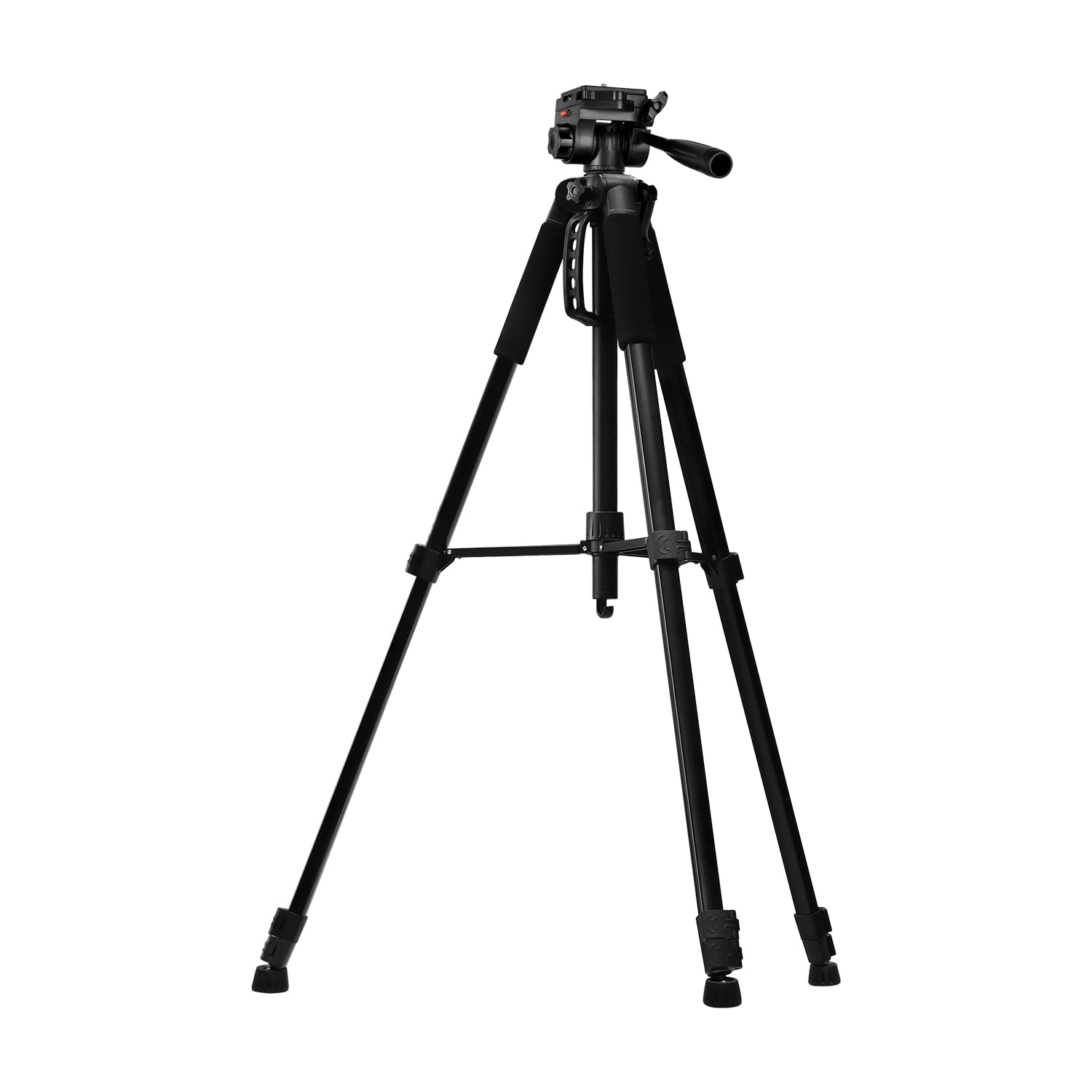 GDX 200 Profesyonel Tripod 3 Kademeli Asansörlü Su Terazili 3 Yönlü Pan Tilt Kafa Kamera ve Video Standı