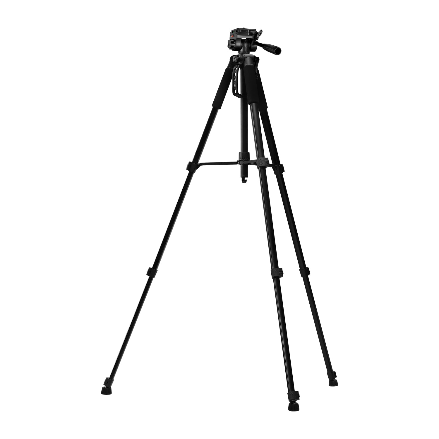 GDX 200 Profesyonel Tripod 3 Kademeli Asansörlü Su Terazili 3 Yönlü Pan Tilt Kafa Kamera ve Video Standı