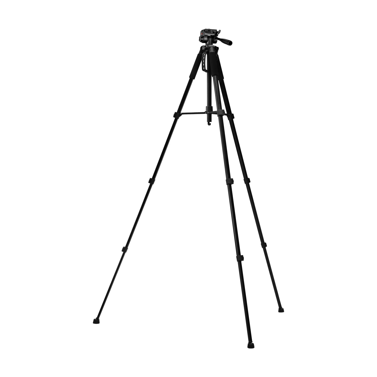 GDX 200 Profesyonel Tripod 3 Kademeli Asansörlü Su Terazili 3 Yönlü Pan Tilt Kafa Kamera ve Video Standı