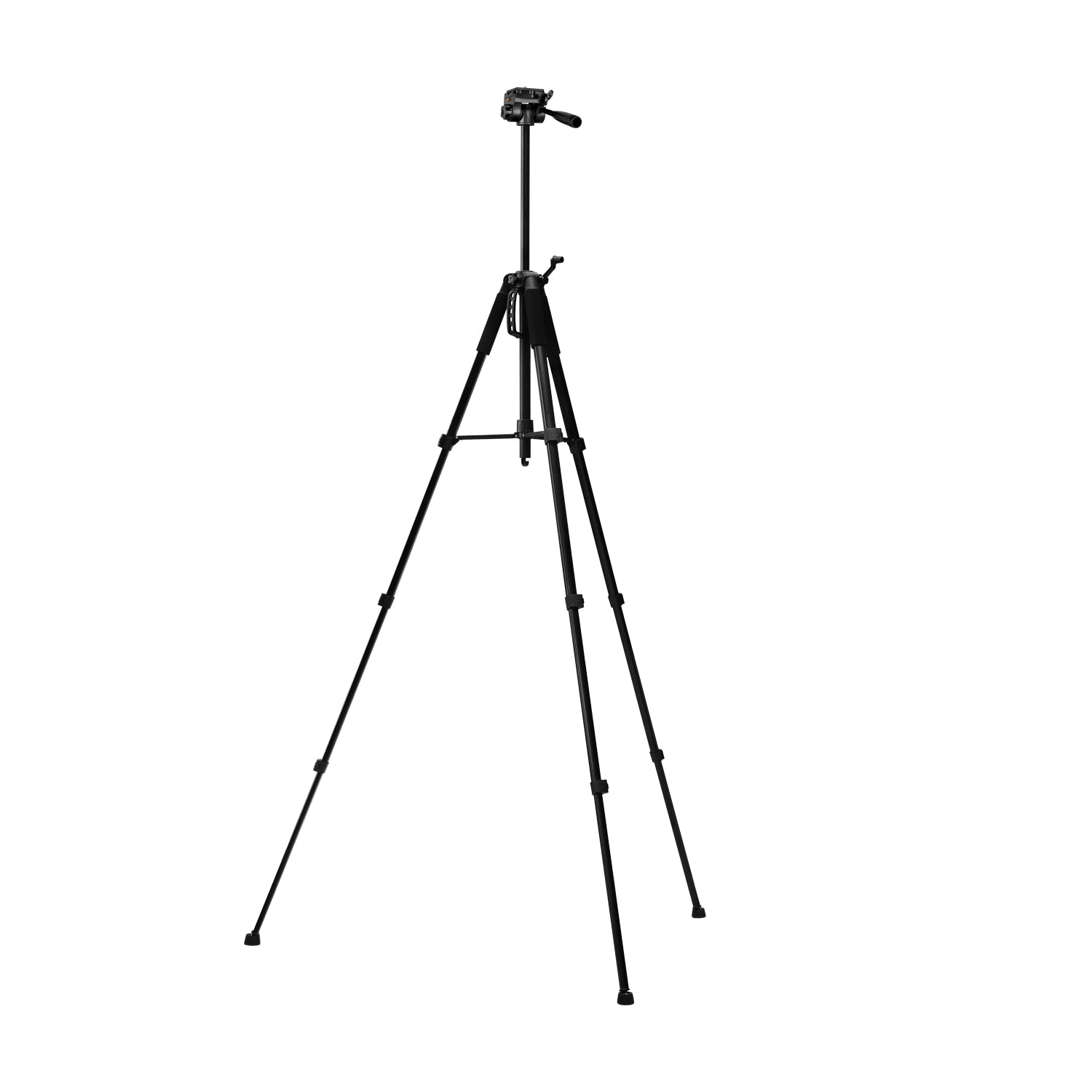 GDX 200 Profesyonel Tripod 3 Kademeli Asansörlü Su Terazili 3 Yönlü Pan Tilt Kafa Kamera ve Video Standı
