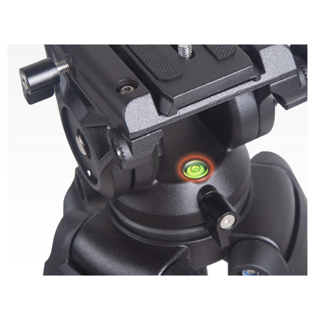GDX 985 Profesyonel Video ve Fotoğraf Tripod 10kg Taşıma Kapasiteli VH07 Fluid Kafa 176cm Boy