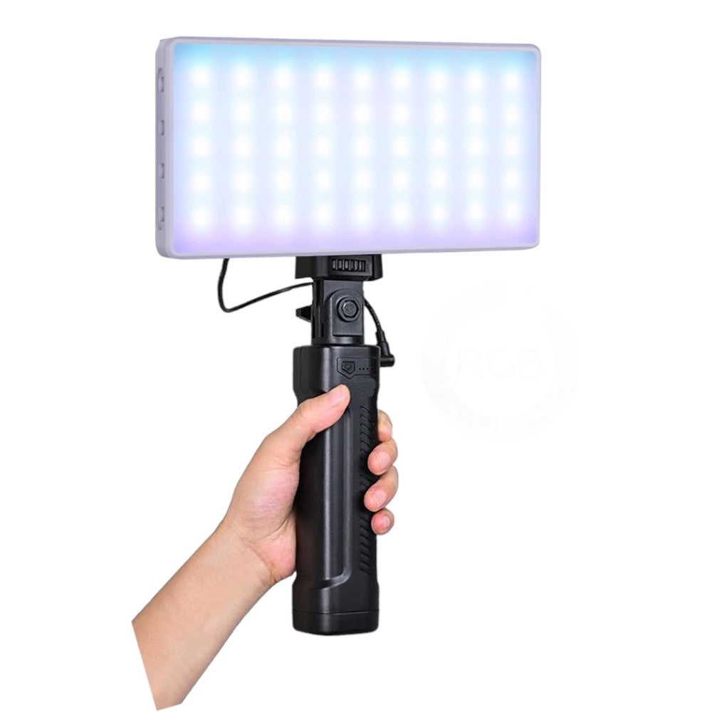 GDX CF-135 II RGB Mini 10W Light + Handheld Powerbank Tripod Battery