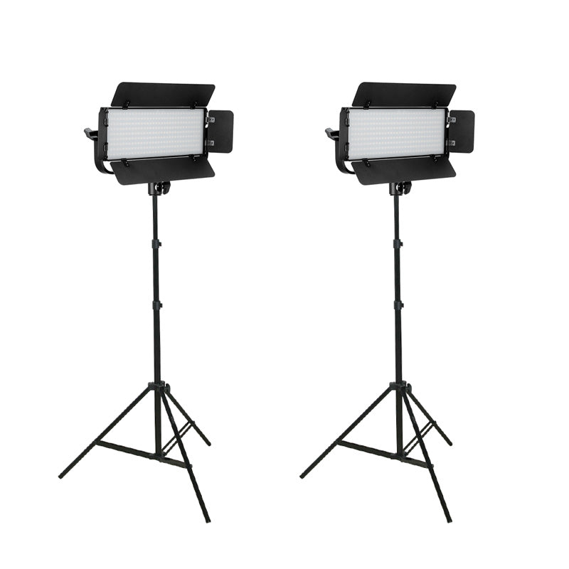 GDX CF-300C BiColor Mobil LED Video Işığı 2’li Set 60W 3200-5600K 6000LM Panel LED Işık Seti
