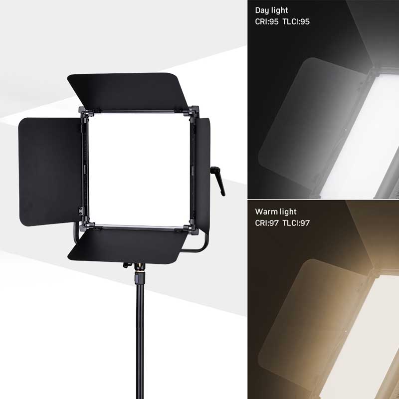 GDX CF-LED 900W BiColor LED Video Işığı 100W 9000 Lümen DMX Destekli Panel LED