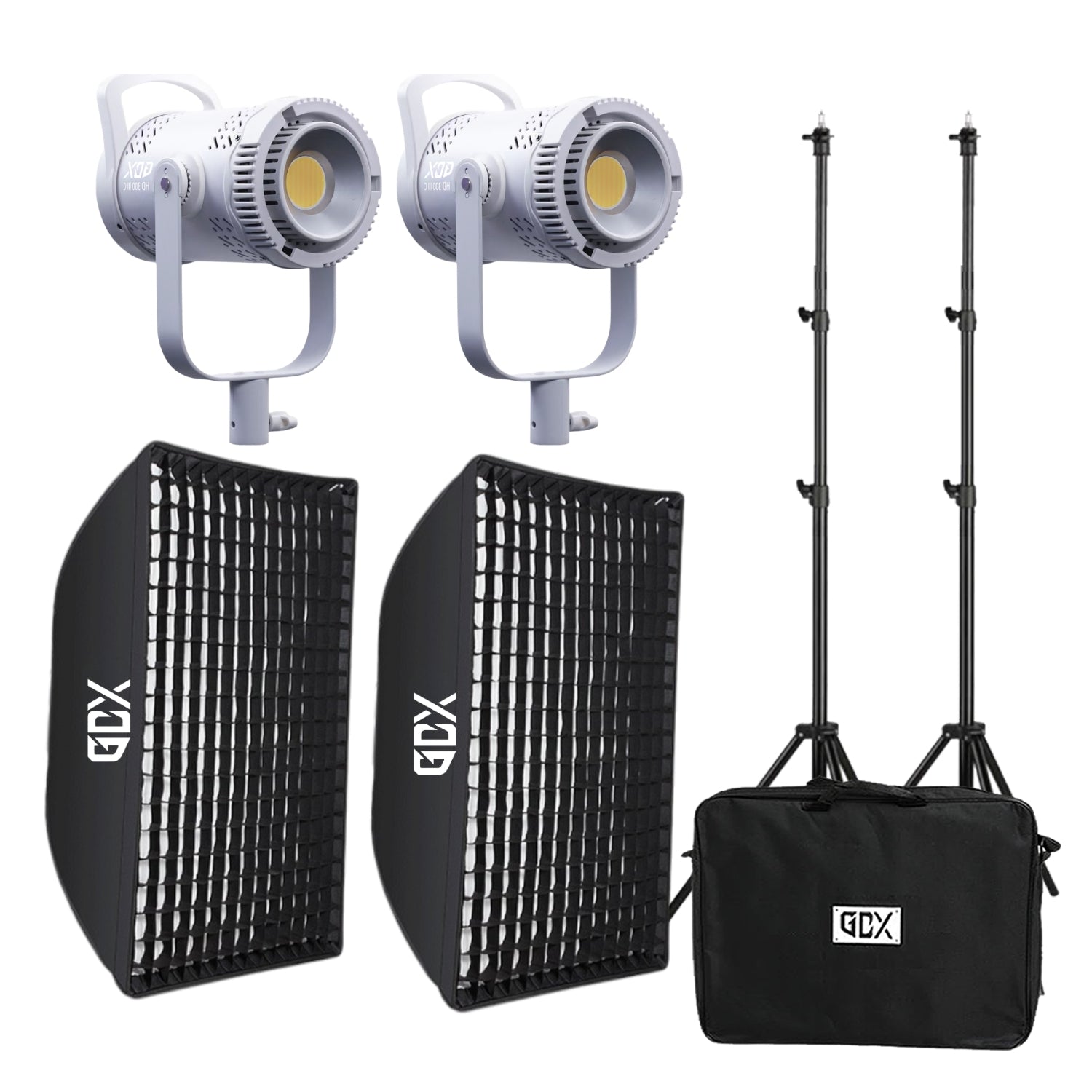 GDX HD-300III C BiColor İkili Işık Seti 300W Video Led Işığı