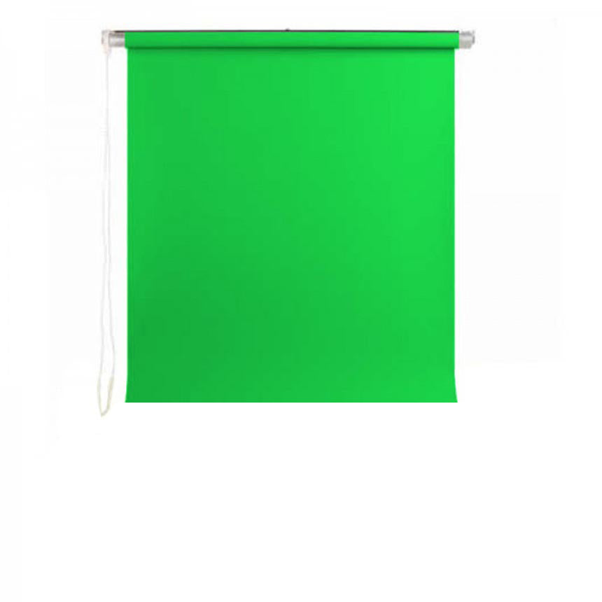 GDX Kumaş - Vesikalık Yeşil Renk Fon Perde 135x200 cm