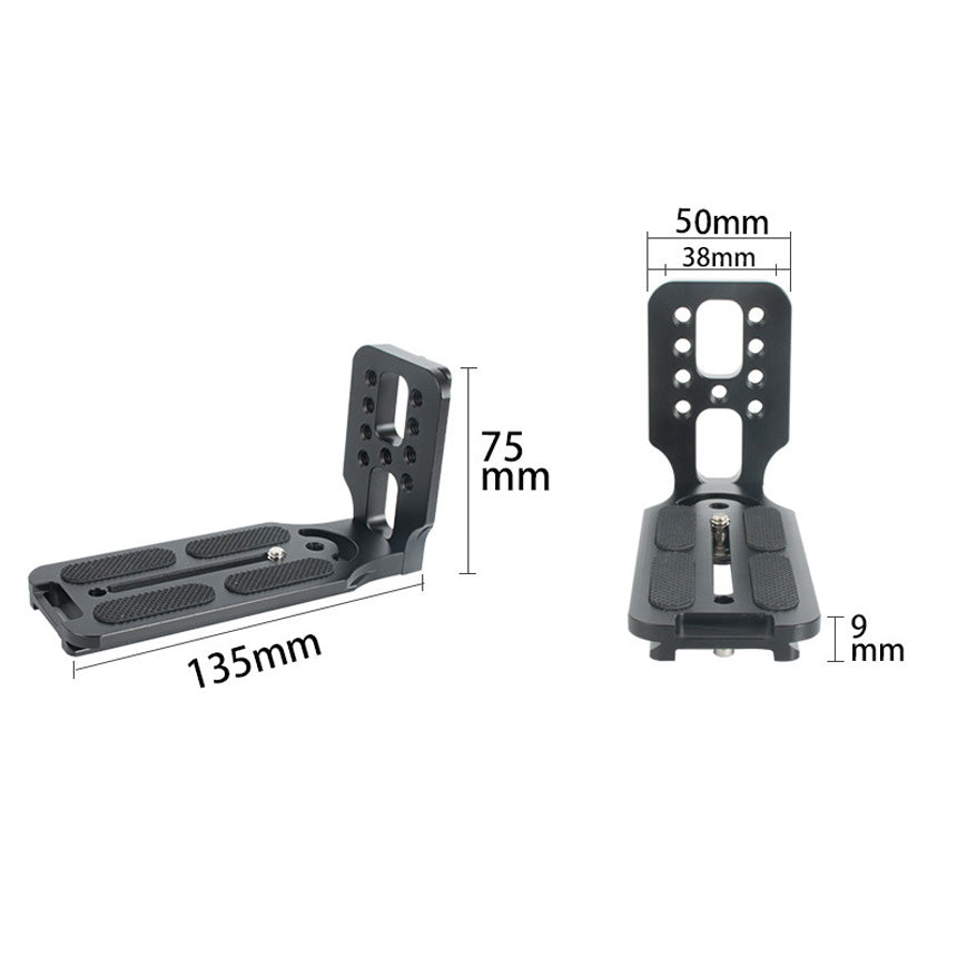 GDX LB-01 L Bracket Kamera Dikey Çekim Aparatı Arca-Swiss Uyumlu L Tipi Bağlantı Plakası