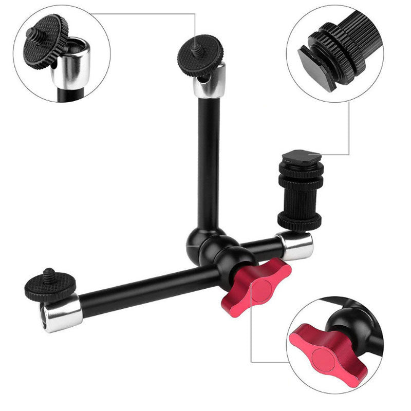 GDX MGC-03 Magic Arm Profesyonel Monitör LED Işık ve Aksesuar Sabitleme Kolu