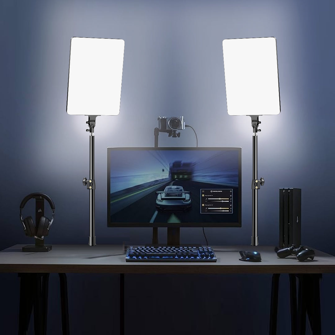 GDX P300TS 160W BiColor LED Panel Masa Tipi Tripodlu YouTube Twitch Canlı Yayın Işık Seti