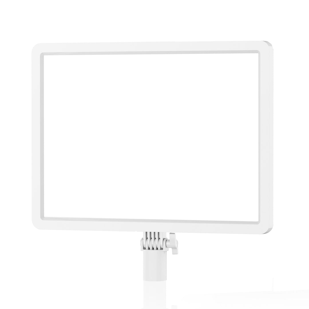 GDX.PL900C.II 60W Beyaz Govde Bi-Color LED Studyo Panel Isigi (2700K-6500K, Cift NP-F Batarya Yuvali, LCD Ekranli, 8 FX Efekt)