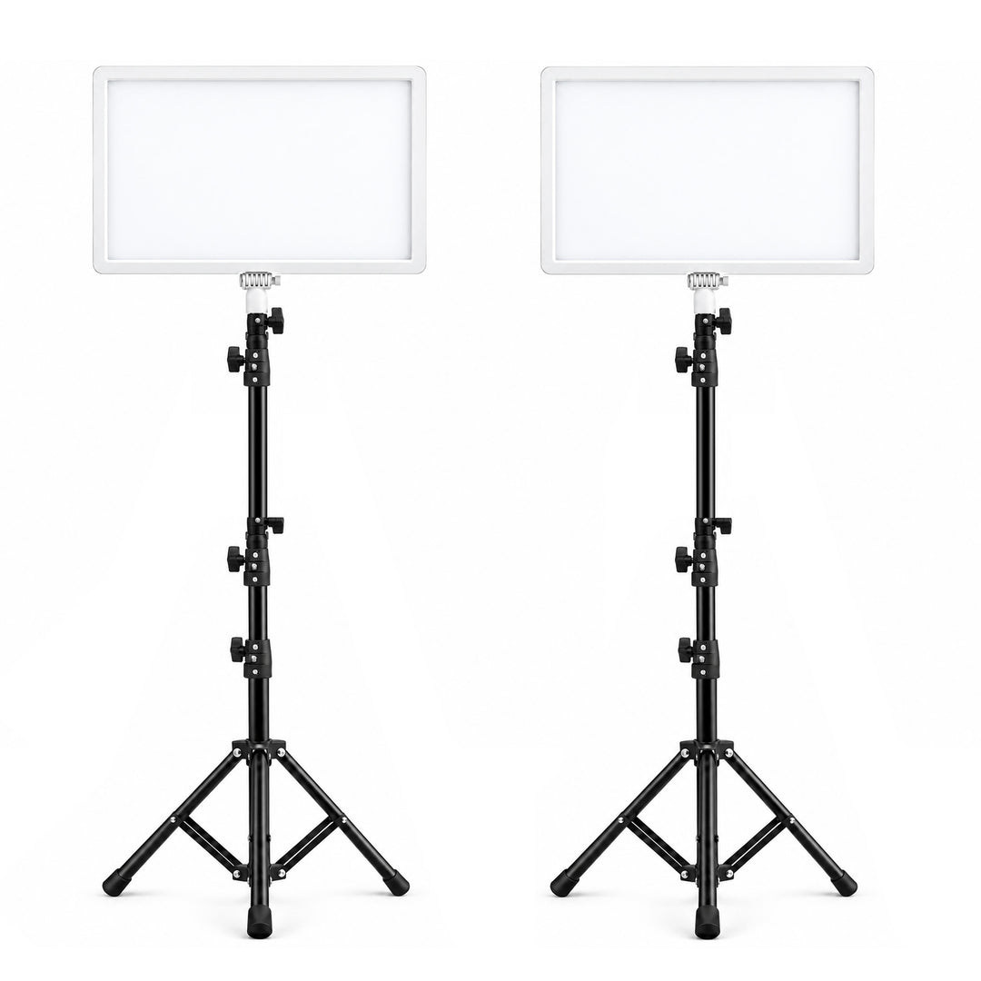 GDX PL900C II İkili 60W Bi-Color LED Stüdyo Panel Işığı (Beyaz Gövde)
