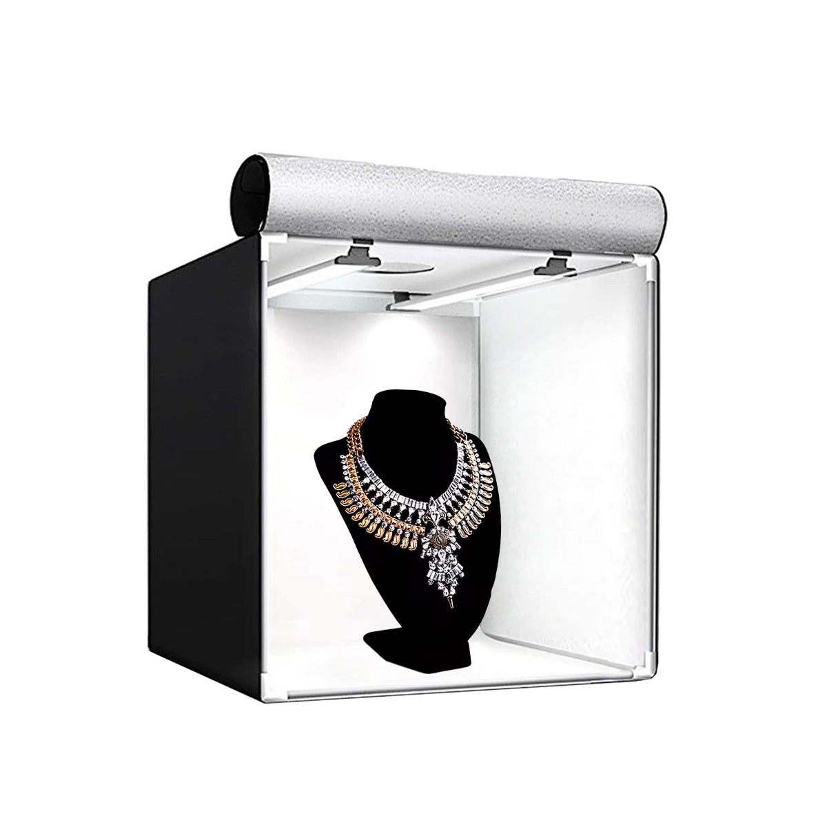 GDX Pro II 60x60 cm Işıklı Ürün Çekim Çadırı 3 LED Panelli 4 Fonlu E-Ticaret Fotoğraf Seti