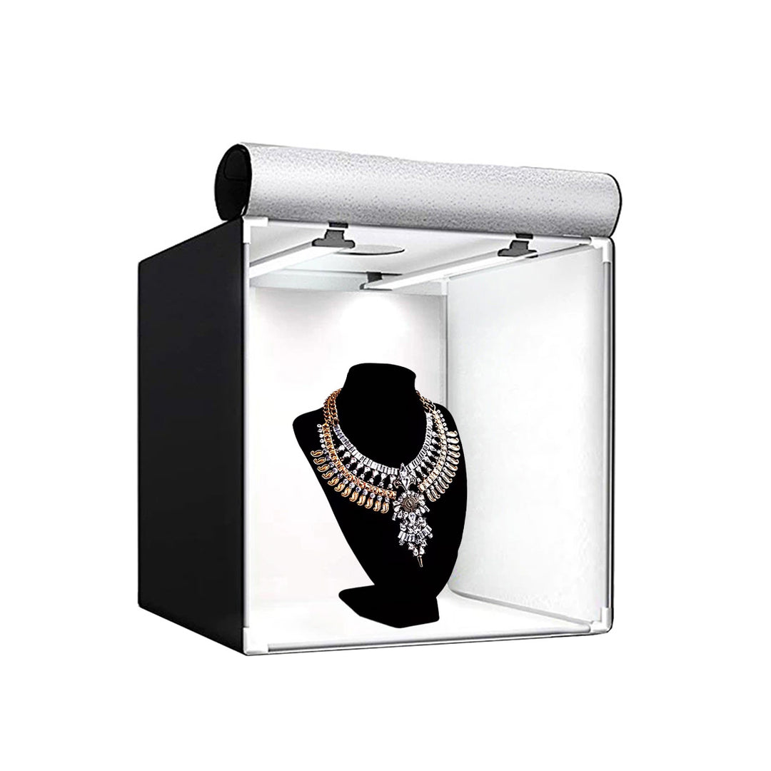 GDX Pro II 60x60 cm Işıklı Ürün Çekim Çadırı 3 LED Panelli 4 Fonlu E-Ticaret Fotoğraf Seti