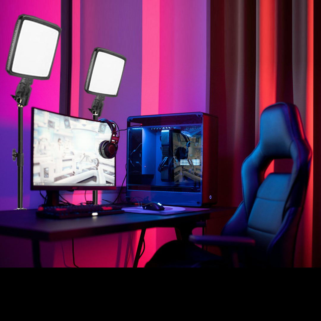 Gdx PRO Led GX-300 & Godox CL10 Ambian Gamer Streamer LED-Licht-Kit