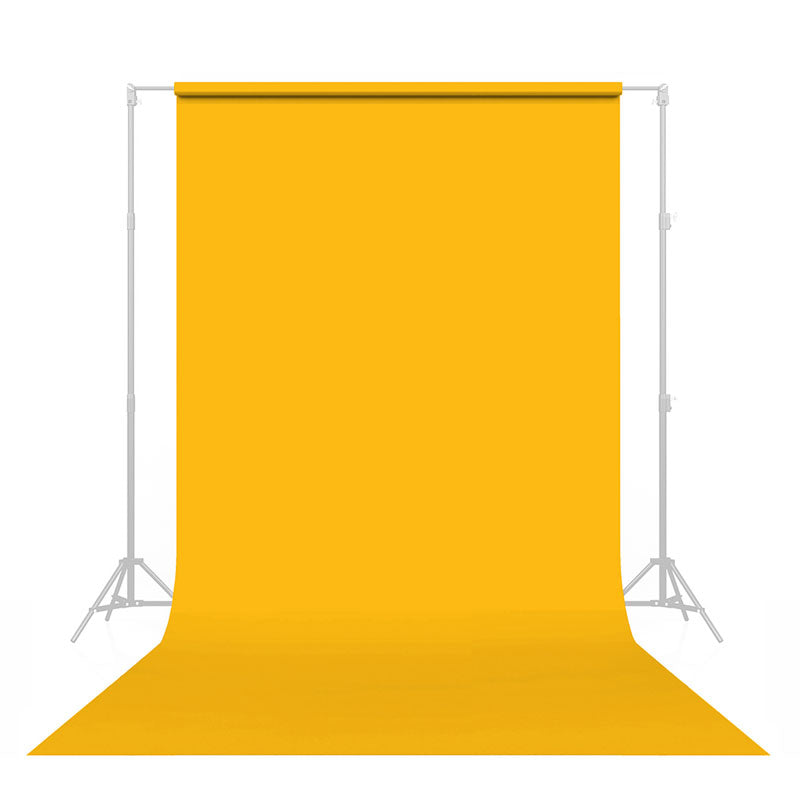 GDX Seyyar 2.70x11m Deep Yellow Kağıt Fon Sistemi Ayaklı Makaralı Sarı Reklam Çekim Arka Plan Seti