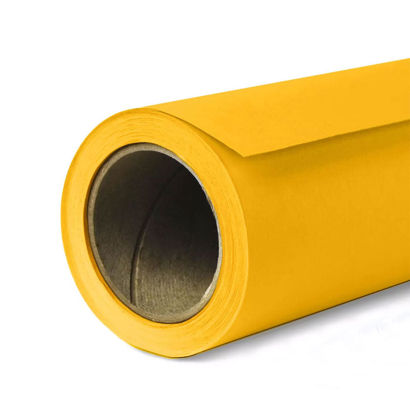 GDX Seyyar 2.70x11m Deep Yellow Kağıt Fon Sistemi Ayaklı Makaralı Sarı Reklam Çekim Arka Plan Seti