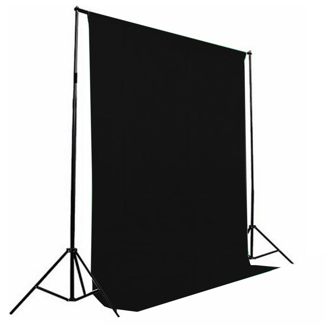 GDX Seyyar 3x3 Metre Seyyar Siyah Fon Sistemi Standlı YouTube ve Portre Çekim Arka Plan Seti