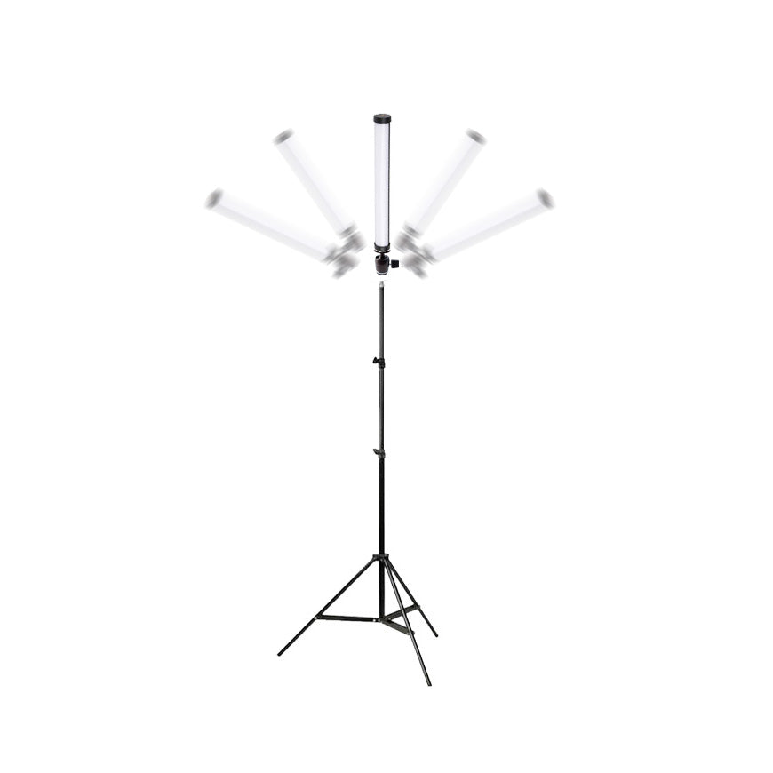 GDX TB-30 RGB 30 cm Tekli Tüp Işık Seti 200 cm Işık Ayağı + BALL-03 Ballhead Başlık