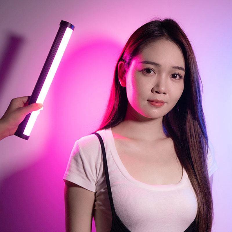 GDX TB-30 RGB 30 cm LED Tüp Işık 10W 5200mAh Bataryalı Taşınabilir Video Dolgu Işığı