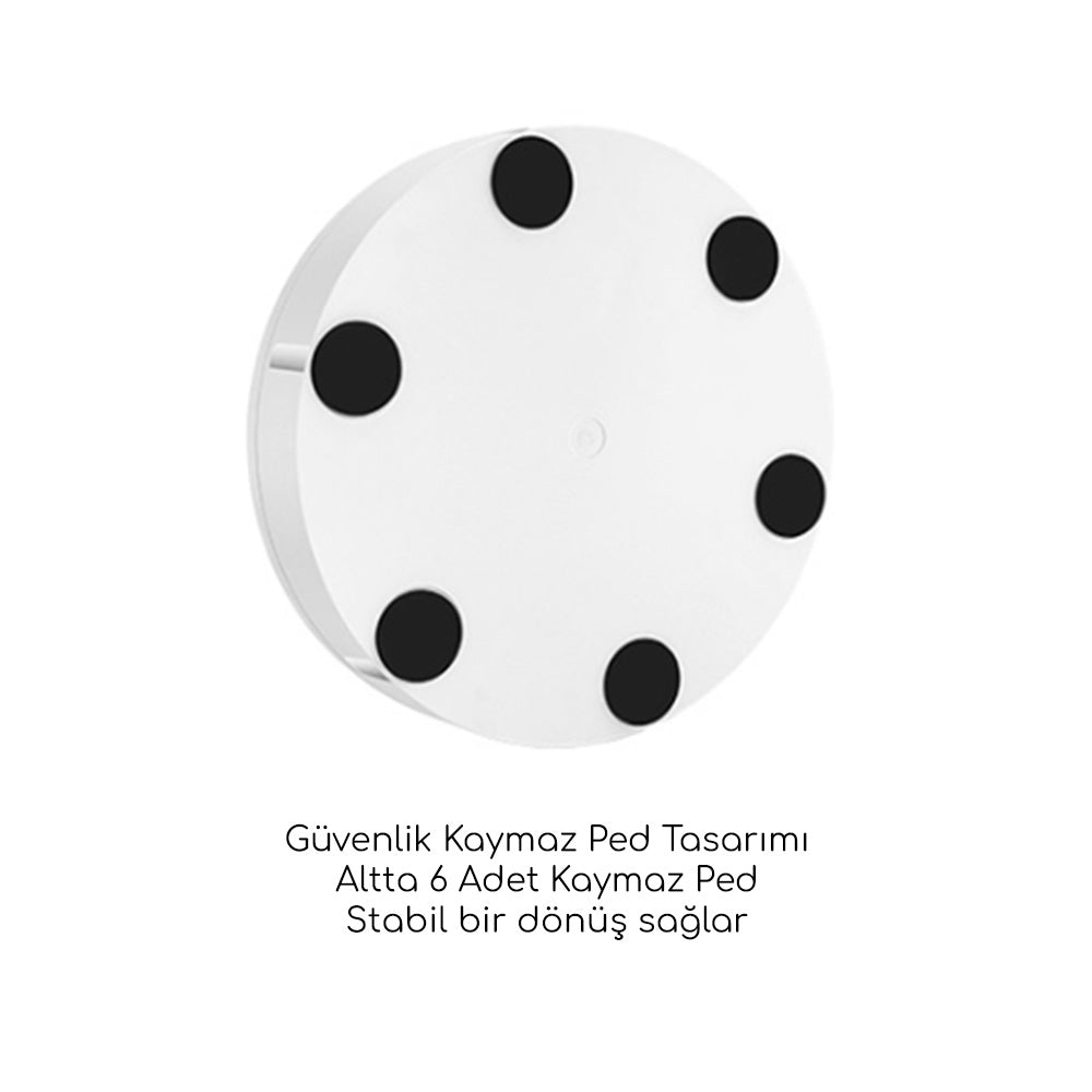 GDX TUTA Çap 42 cm Döner Tabla 20 kg Kapasiteli 360 Derece Uzaktan Kumandalı Ürün Çekim Platformu