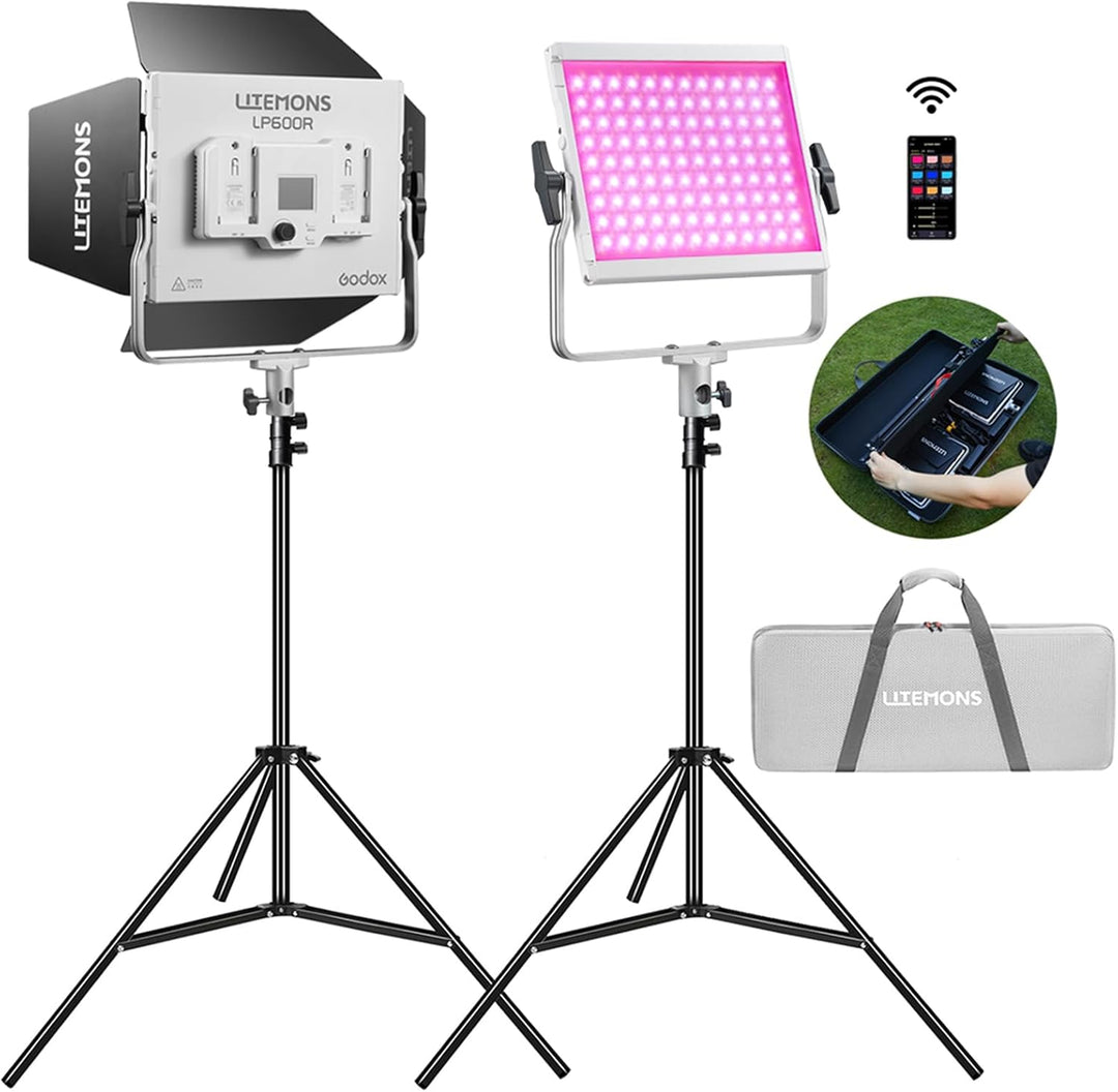 Godox LP600R RGB İkili Panel led Işık Kiti