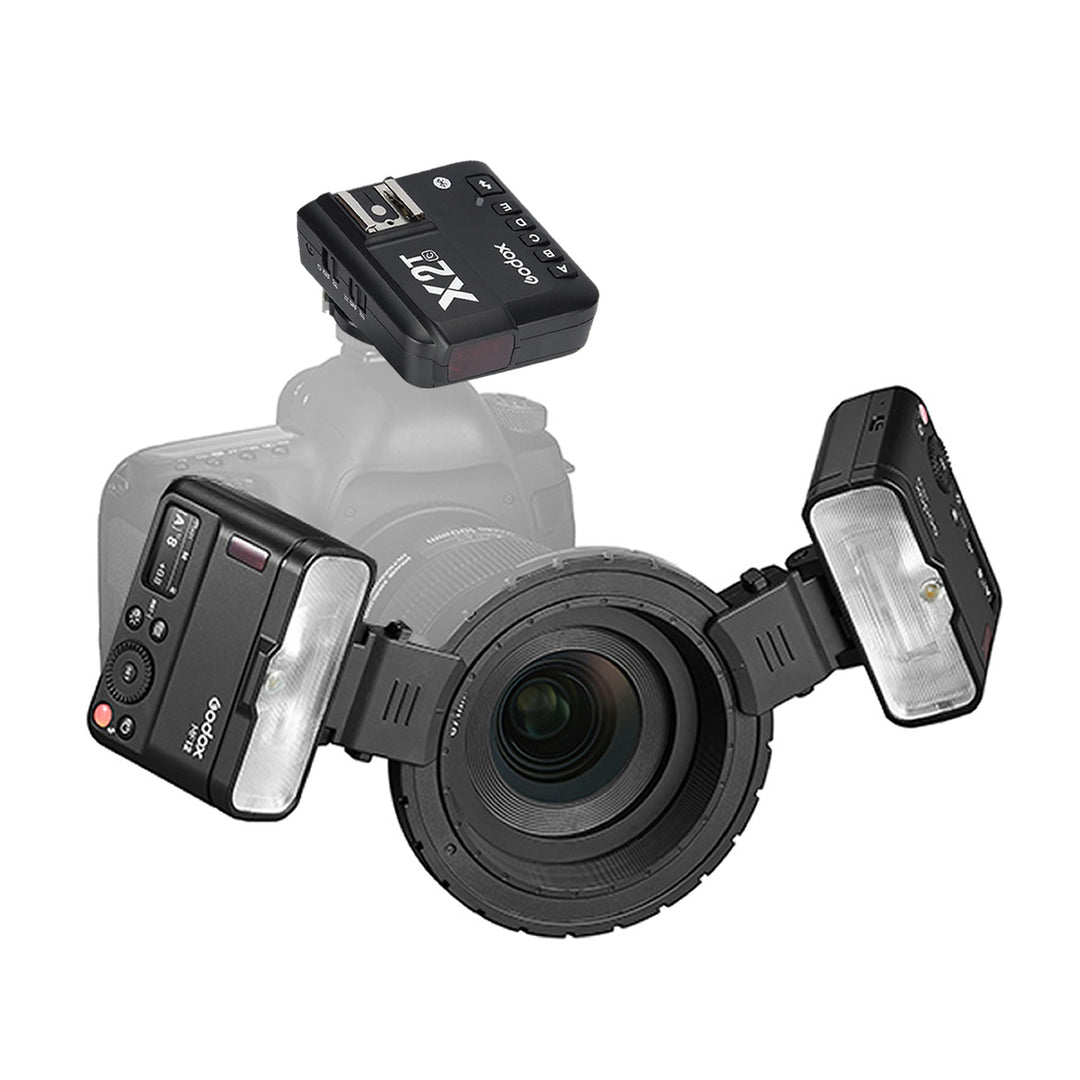 Godox MF12 Makro Flaş İkili Set + X2T-C Canon Tetikleyici