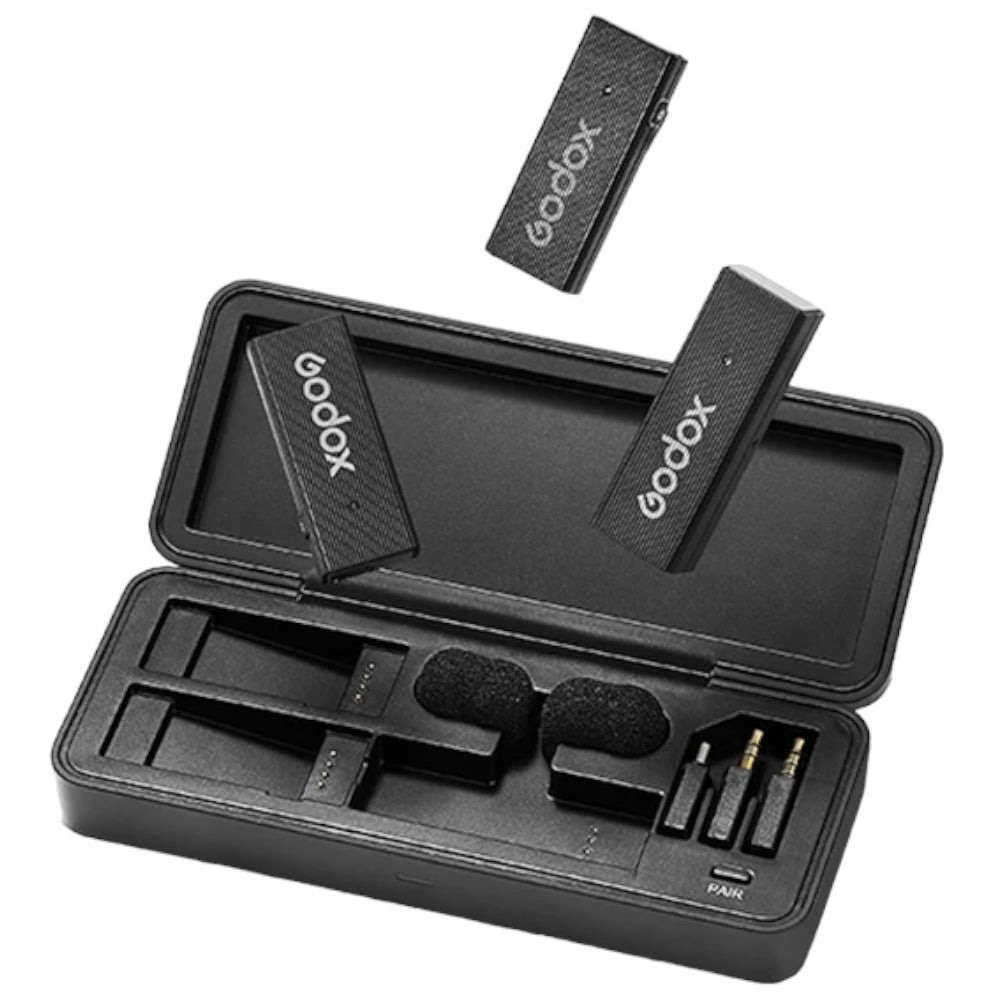 Godox Movelink Mini UC Kit 2 Kablosuz Yaka Mikrofonu Kit Apple Uyumlu