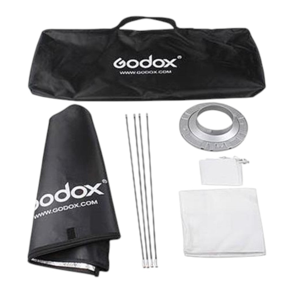 Godox QS600 II W/S 3-Pack Studio Flash SoftBox Kit (600 Watt)