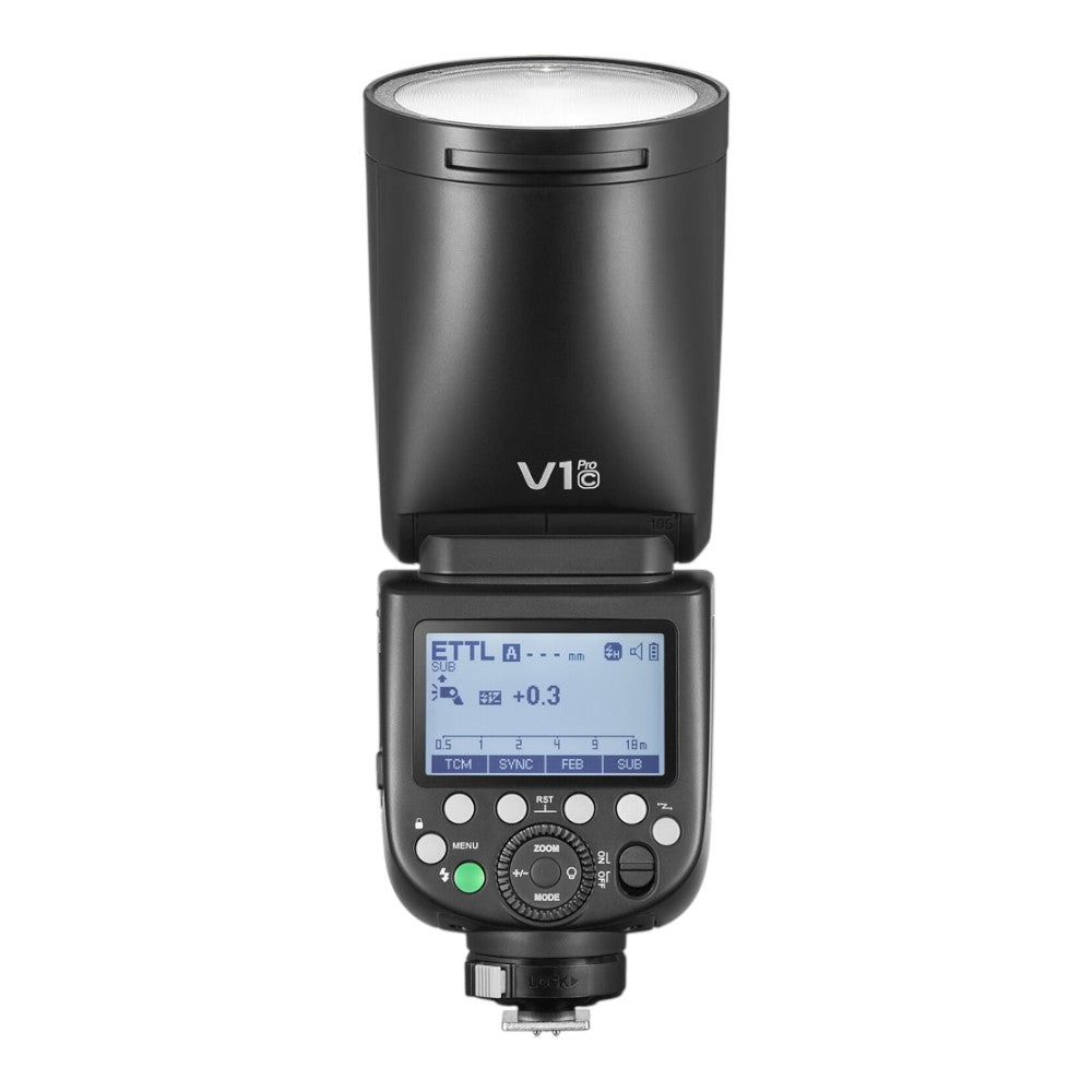 Godox V1 Pro Canon Uyumlu Yuvarlak Kafa Tepe Flaşı