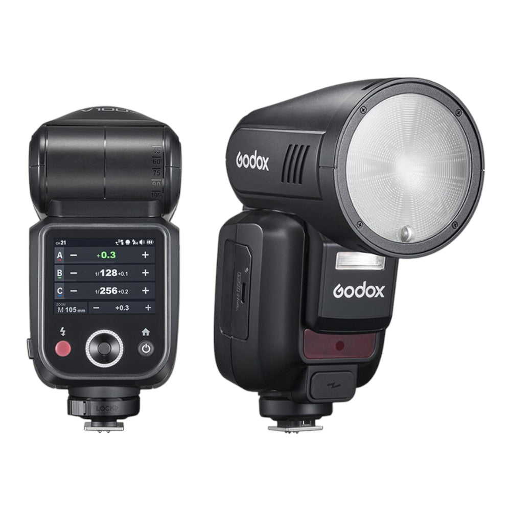 Godox V100 Canon Uyumlu Yuvarlak Tepe Flaşı