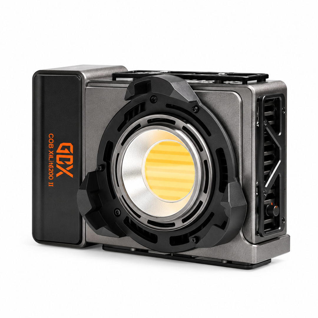 GDX ML-200C II 200W Taşınabilir Bi-Color COB LED Video Işığı ve Frensel Lens Bir Arada