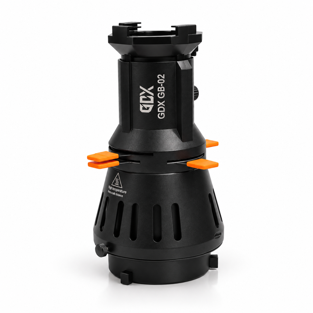 GDX GB-02 Bowens Mount Optik Projeksiyon Snoot ve Gobo Projektör Başlığı