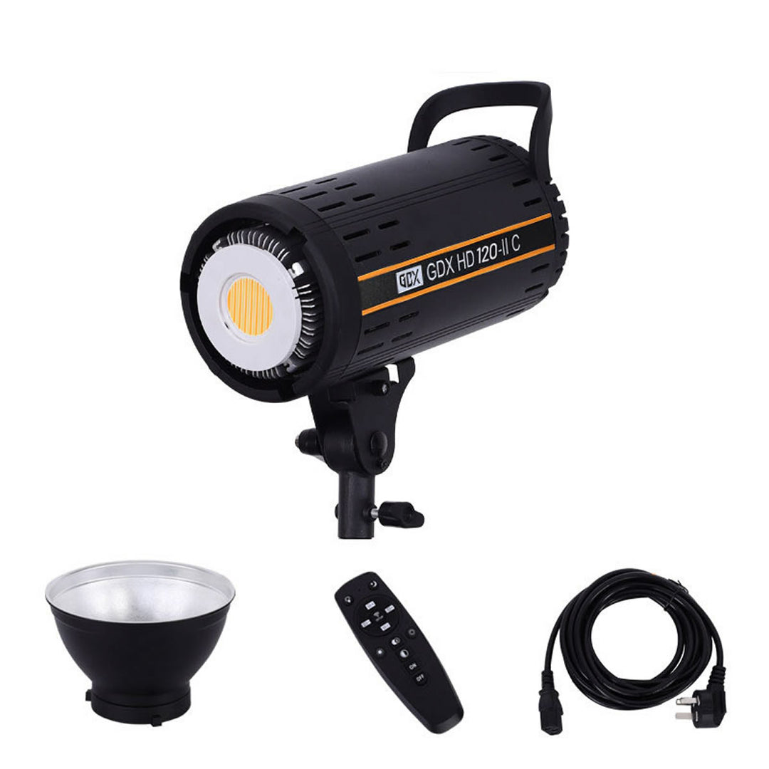 GDX HD-120II C BiColor LED Video Işığı 120W Tekli Set 60x90 Gridli Softbox Işık Ayağı
