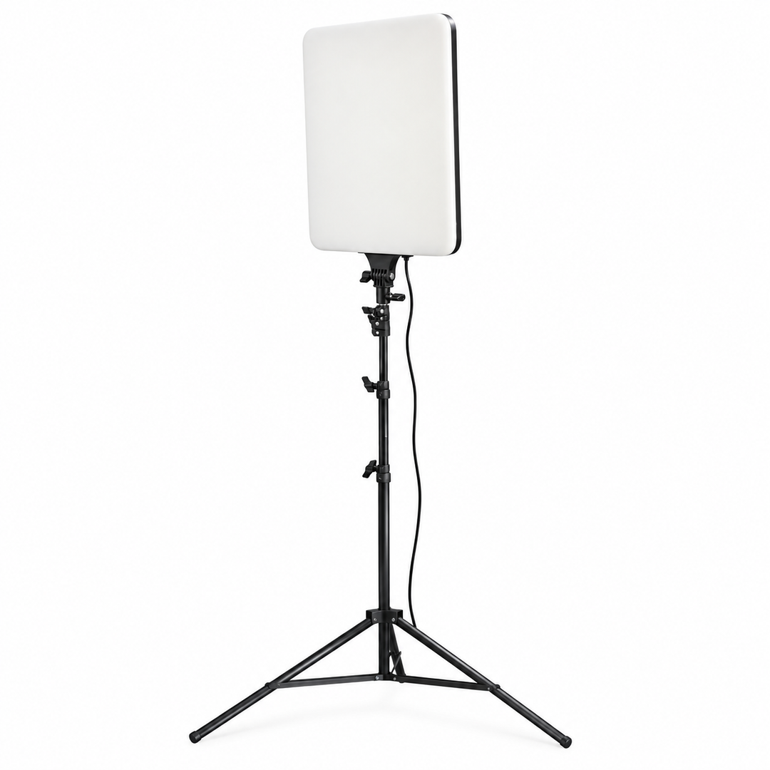 GDX P300TS 100C II BiColor 100W LED Panel & Kalın Işık Ayağı Tekli Stüdyo Seti