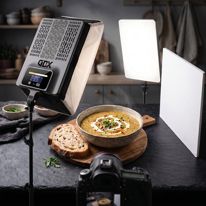 GDX P300TS 80W BiColor 2'li LED Panel Işık Seti YouTube Röportaj ve Stüdyo Video Işığı