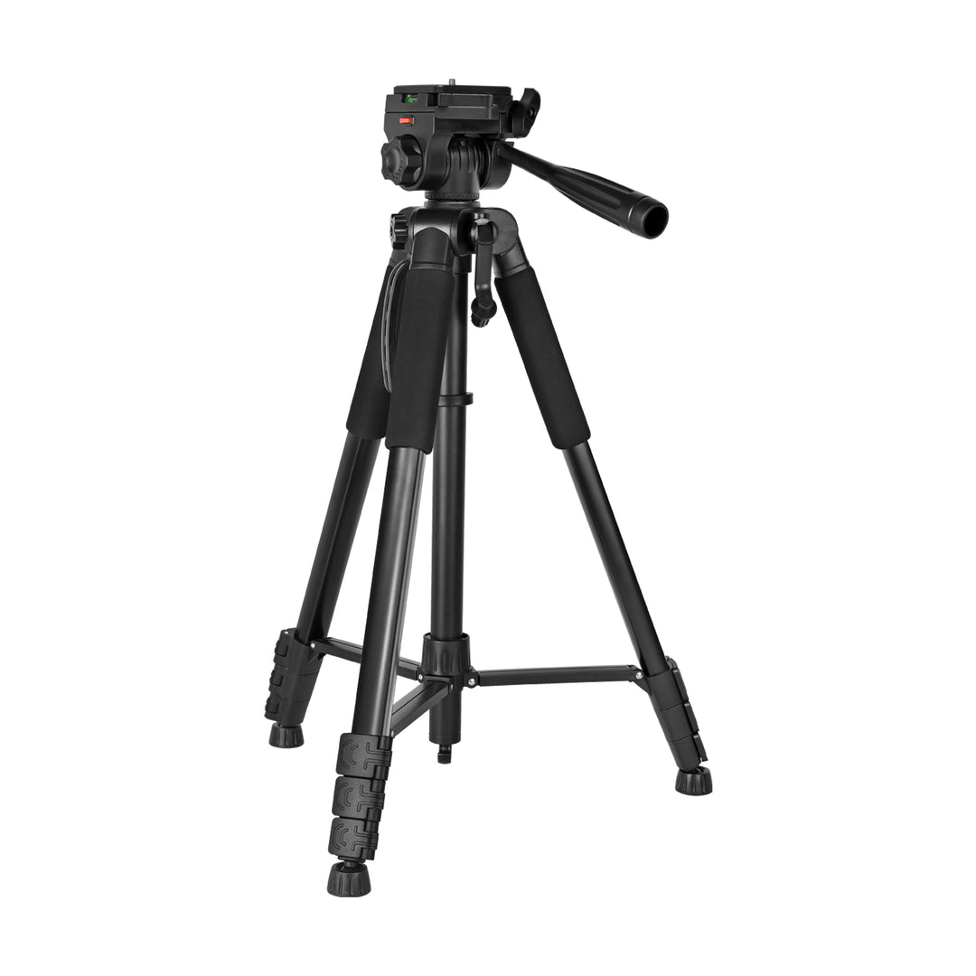 GDX 200 Profesyonel Tripod 3 Kademeli Asansörlü Su Terazili 3 Yönlü Pan Tilt Kafa Kamera ve Video Standı