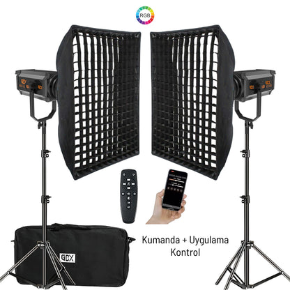Gdx 300 RGB III Professionelles Dual-Farbfülllicht-Kit für Fotografie und Video