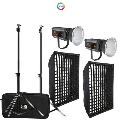 Gdx 300 RGB III Professionelles Dual-Farbfülllicht-Kit für Fotografie und Video