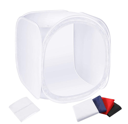 GDX 80x80 cm Ürün Çekim Çadırı Çantalı Taşınabilir 4 Renk Fonlu Işık Çadırı E-Ticaret Full Set