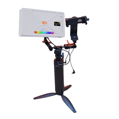 GDX CF-135 II RGB Telefon Vlog Seti + El Tipi Powerbank Tripod Batarya