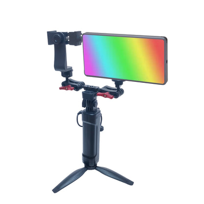 GDX CF-135 RGB Telefon Vlog Seti + El Tipi Powerbank Tripod Batarya