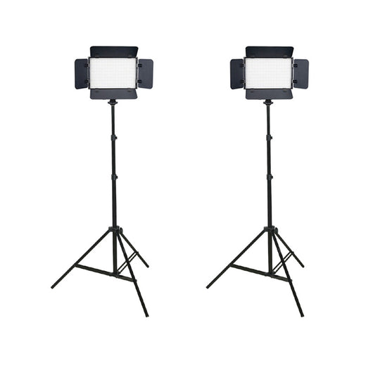 GDX CF-150C 2’li LED Video Işığı Seti 30W BiColor 3200-5600K CRI 95+ Alüminyum Gövde Panel Set