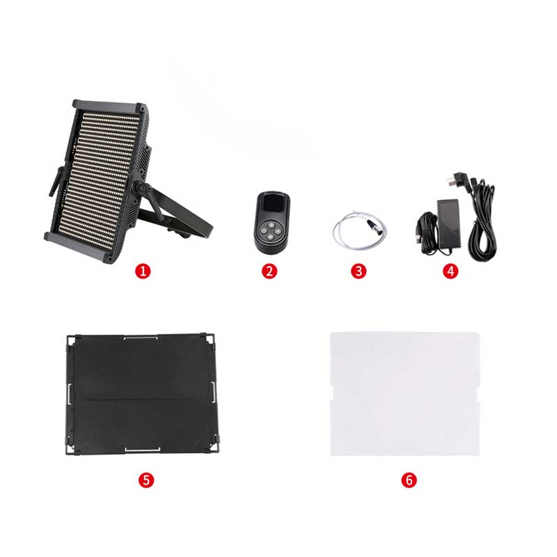 GDX CF-LED 900W 2'li LED Işık Seti 200W BiColor 3200K-5600K Profesyonel Stüdyo Seti