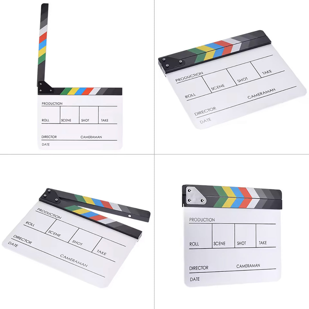 GDX CLP-01 Film Klaketi Profesyonel Sahne ve Plan Takip Aparatı Clapperboard