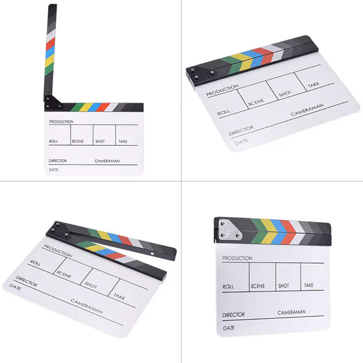 GDX CLP-01 Film Klaketi Profesyonel Sahne ve Plan Takip Aparatı Clapperboard