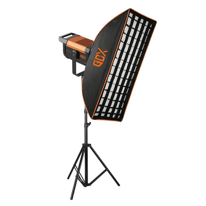 GDX CN-300C II 300W Bi-Color COB LED Fotoğraff ve Video Işık Seti 2700K-6500K One Tick Softbox 260cm Ayaklı Tekli Tam Set