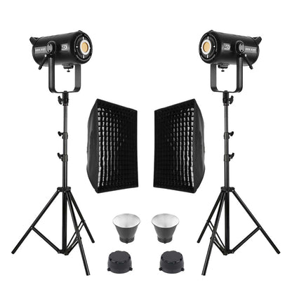 GDX EXC-220C-II 2'li Full Set (Gridli 60x90 Softbox + 260 cm Kalın Işık Ayağı)